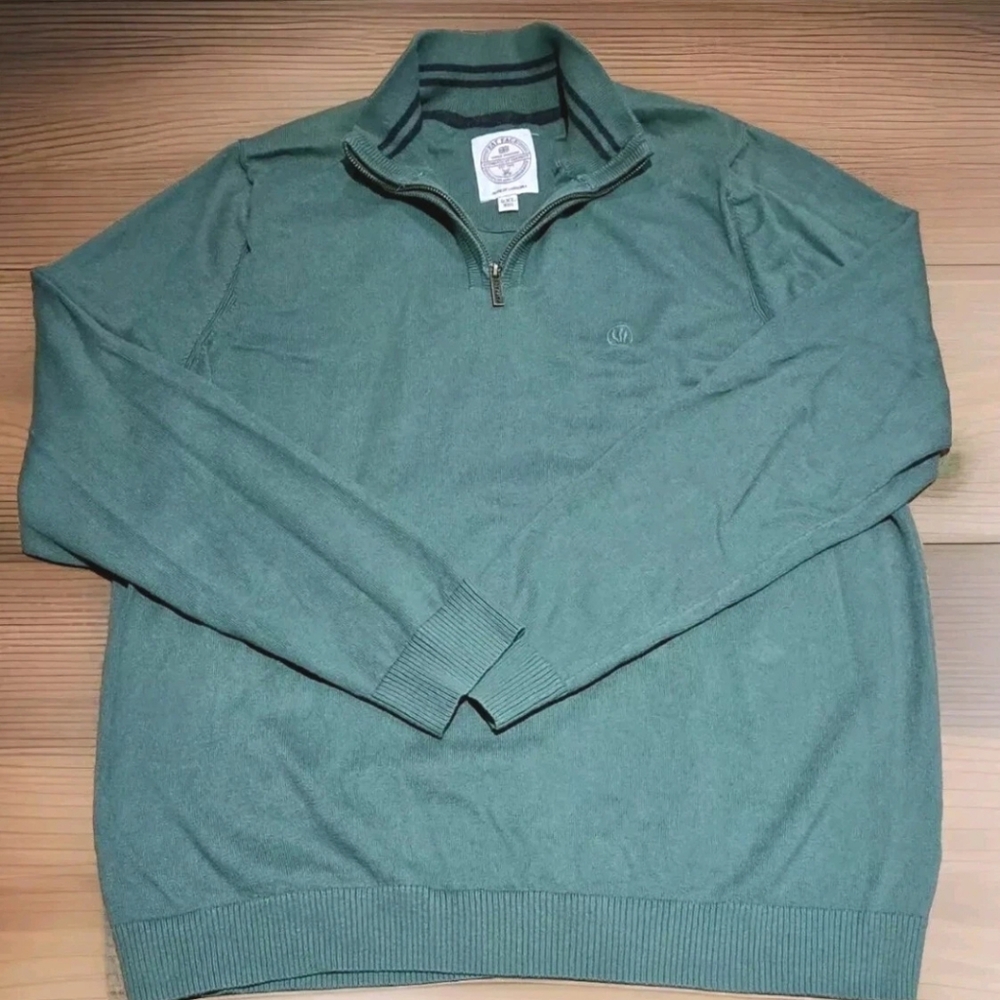 Fat Face Pullover Sweater Cotton Wool Men's Size 2XL XXL Casual Preppy UK Green